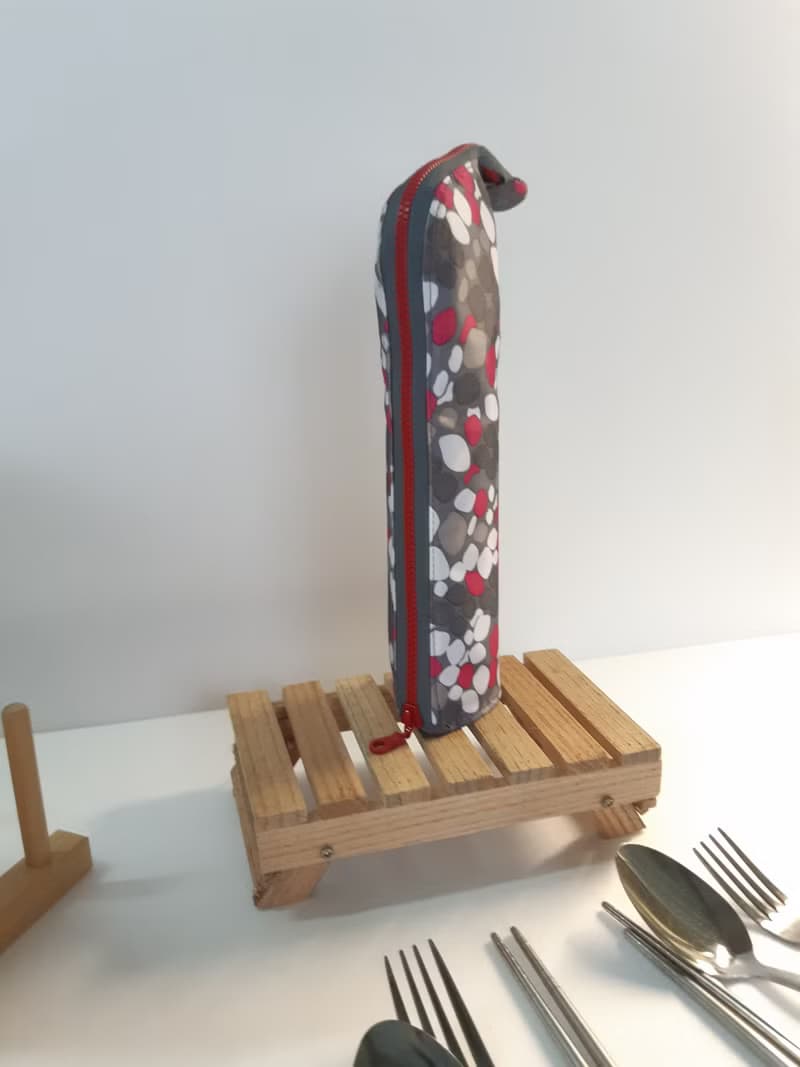 點點防水餐具袋_2人份 野餐 外出環保小物 情人節禮物