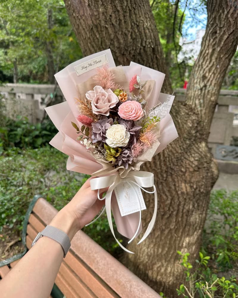 心動瞬間 永生玫瑰花束