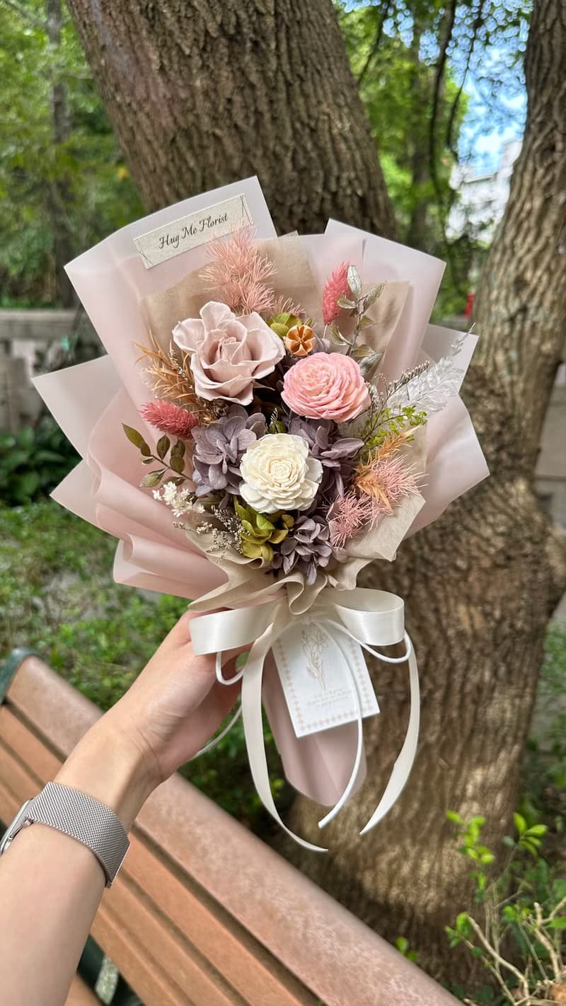心動瞬間 永生玫瑰花束