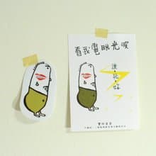 Li-good - 明信片貼紙組 (豐豚爸) 防水貼紙、行李箱貼紙