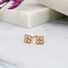 14K | 童年幸運草_耳環