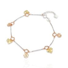 寶麗金珠寶-進口三色K金手鍊