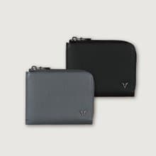 【免費升級送禮包裝】亞岱爾 3卡L型拉鍊短夾-兩色任選