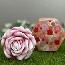 【多入優惠】 嬌俏玫瑰花 香氛手工皂 小蒼蘭香