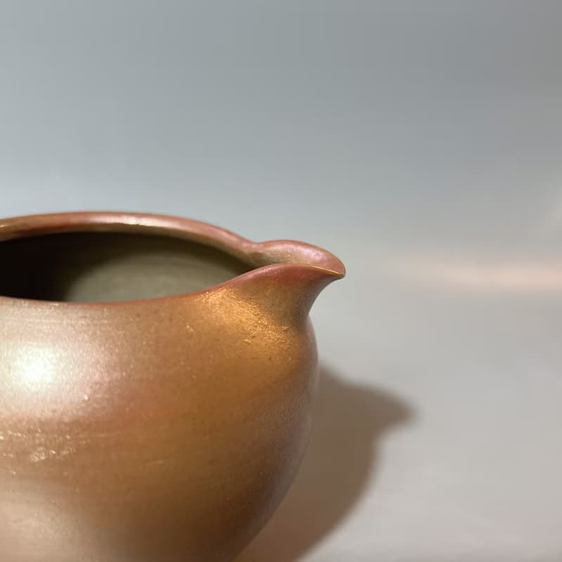 柴燒古銅金彩重落灰茶海 / 公道杯 / 小平凡手作