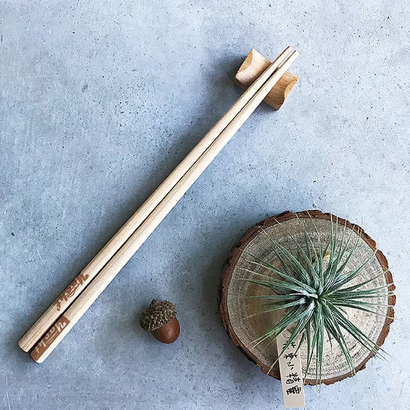 台灣檜木筷子+筷架組合(耶誕限量版)