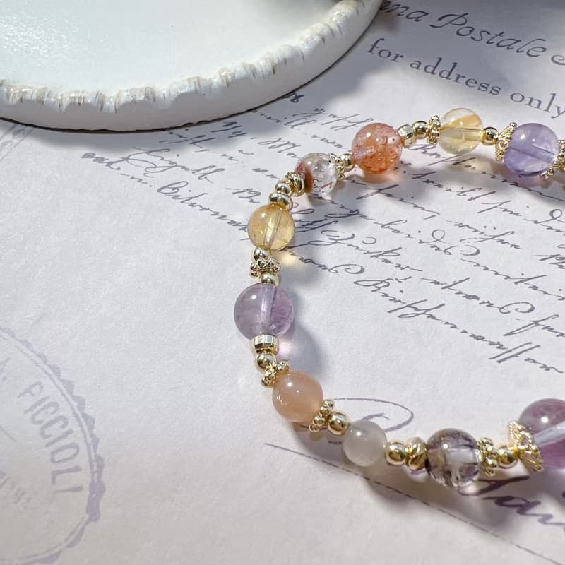 黃水晶 | 超七 | 薰衣草紫晶 | 太陽石 | 橙月光 | 錦鯉草莓晶