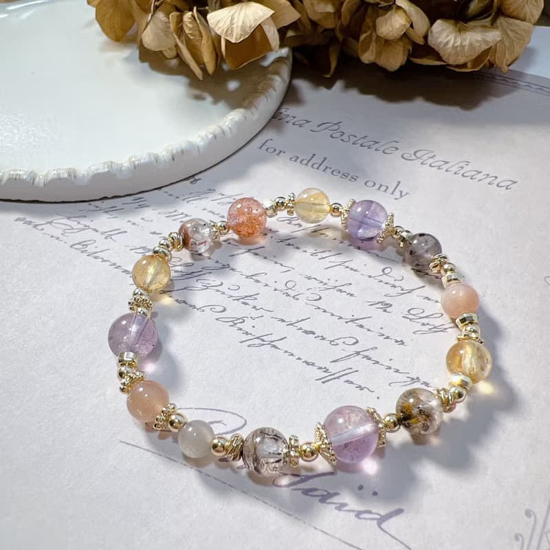 黃水晶 | 超七 | 薰衣草紫晶 | 太陽石 | 橙月光 | 錦鯉草莓晶