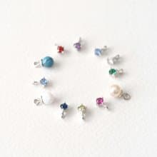 選べる 誕生石 一粒 ネックレス シルバー925