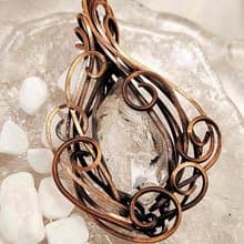 纏繞飾品 能量之心閃靈 吊墜 Pendant WireCraft