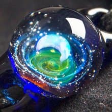 【原創宇宙琉璃項鍊】日本銀河玻璃手鍊聖誕星空送禮生日飾品禮物