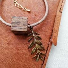 風落形物 皮革手鍊 枯秋