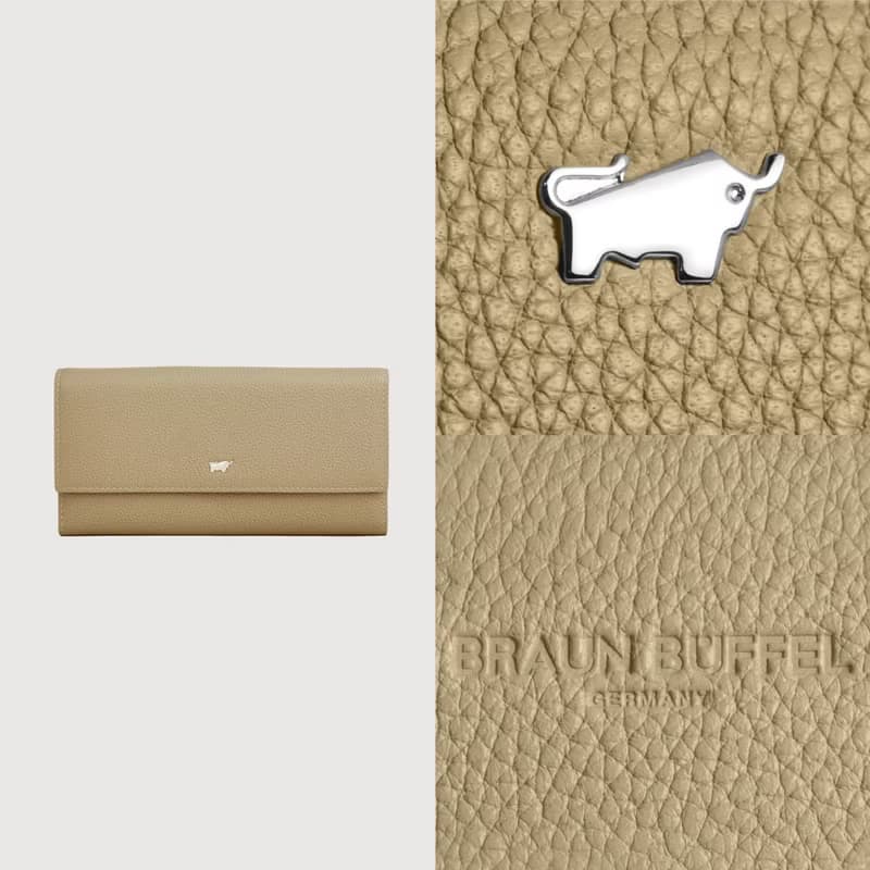 【免費升級送禮包裝】維那斯-C12卡兩折長夾-淺棕色/BF868-621-CR