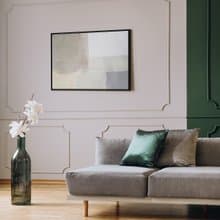 迷濛IV - 土灰色抽象掛畫/簡約風佈置/居家佈置/臥室掛畫/裝飾畫