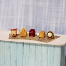 袖珍台灣點心套組 Miniature Taiwan Dessert Earring Set