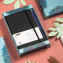 全球台灣獨家 / LAMY 原子筆 A6 鋼筆用筆記本禮盒 - noto