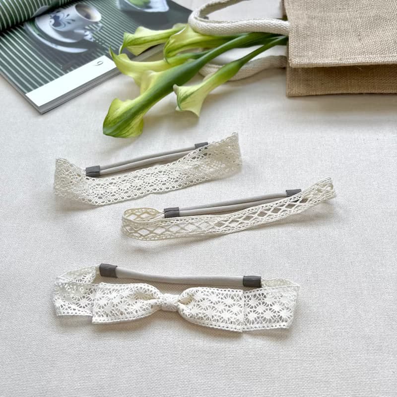 【髮帶3件組】優雅公主 復古蕾絲 髮帶 彌月禮盒 共三款