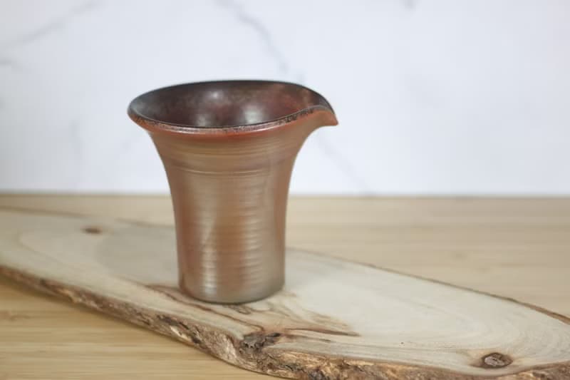 【送禮好物】160ml 金銀彩 柴燒茶海 公道杯 名家葉敏祥手作