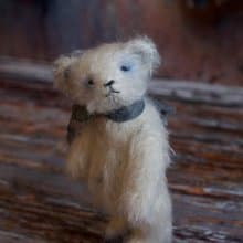 Little Polar Bear Umka created with whitesnow mohair