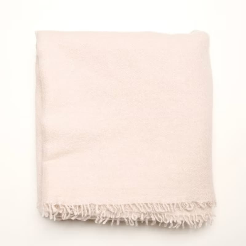 【現貨】喀什米爾燕麥純小羊絨柔軟蓬鬆大圍巾披肩頂級精品寶寶絨