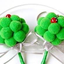 傳遞幸福(祝福快娶)花椰菜鑰匙圈(附袋) 送伴郎 驚喜抽獎 工商禮