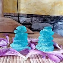 Sea glass stack Glass Sun catcher Sea Glass art.Cairn sculpture.Zen stones art