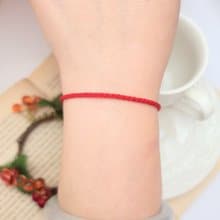 幸福線 編織 紅線 紅繩 犯太歲 犯沖 手鍊 事業 財運 平安 開運