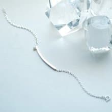 パール バー ブレスレット シルバー925