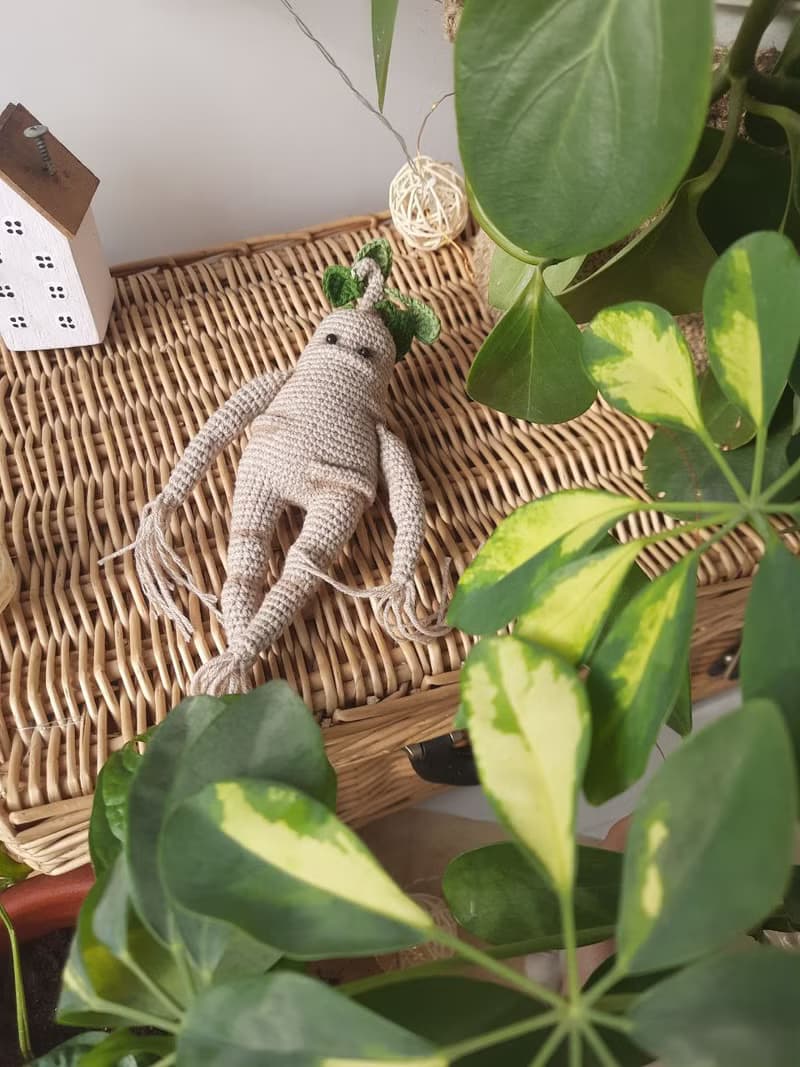 Mandrake Doll Stuffed Toys. Soft Handmade Gift Harry Potter. Miniature doll fans