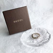 【 日本直送　名牌中古包 】GUCCI グッチ リング シルバー キューブリング vintage ヴィンテージ オールド eairki