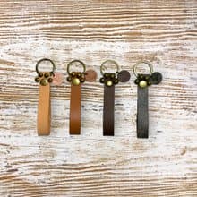 貓掌皮革鑰匙圈【 免費鋼印英文名字】畢業禮物