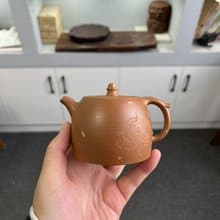 送禮紫砂壺茶壺小汉铎 撒金 祥瑞 现货实拍 原矿优质降坡料 水色
