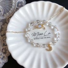 白水晶 學業 新月之淨 淨化 設計款手鍊 閨蜜 姊妹款 禮物