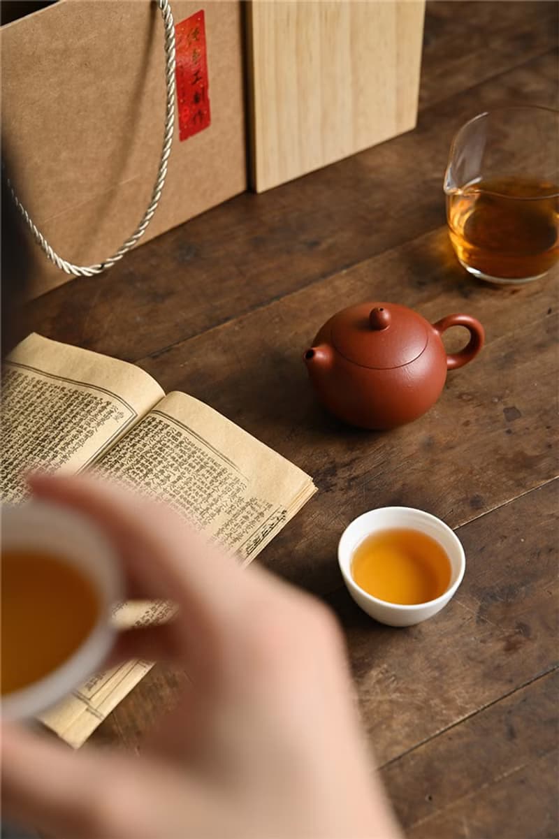送禮紫砂壺茶壺朱泥大红袍西施套壶 宜兴紫砂壶 蒋兰娟手工制茶具