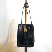 【 日本直送　名牌中古包 】Christian Dior クリスチャン ディオール ハンドバッグ ブラック ロゴ オーバル レザー ミニバッグ fvy4ax