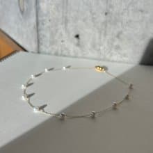 醫療鋼磁吸式 天然 淡水珍珠 項鍊 近圓5mm  極簡優雅 40cm