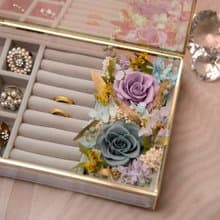 【珍藏】極光/歐若拉珠寶盒 永生花乾燥花花盒 / 共3色 婚禮證婚