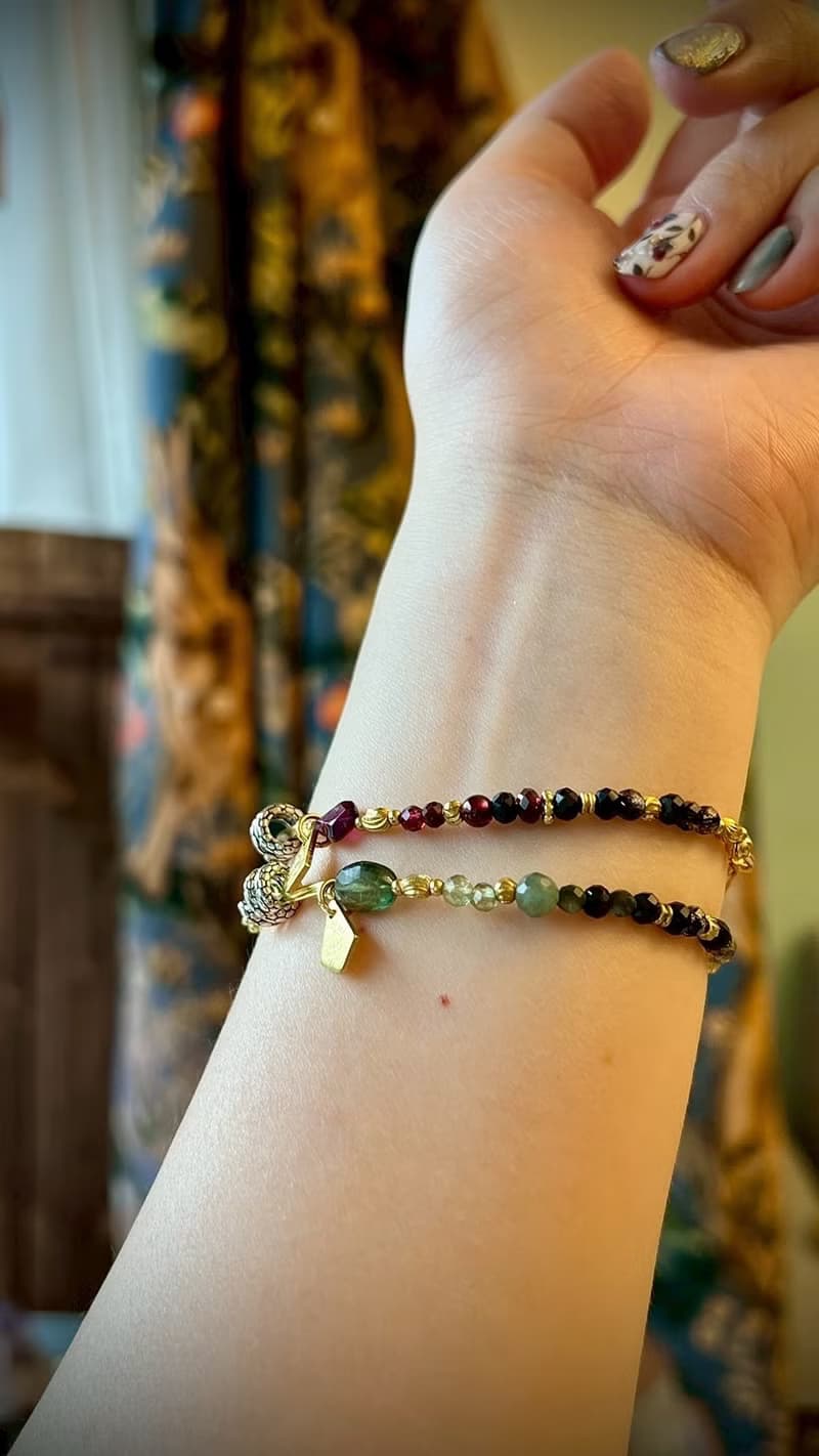 -蛇蠍美人 -天然水晶手鏈/黃銅手鍊