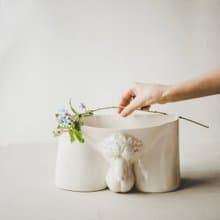 大衛像造型陶瓷器皿 花瓶