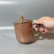 柴燒500cc有蓋馬克杯 / 啤酒杯 / 小平凡手作