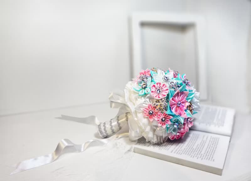 珠寶捧花神話系-初春寧芙 手工珍珠緞帶水鑽 花束 手捧花