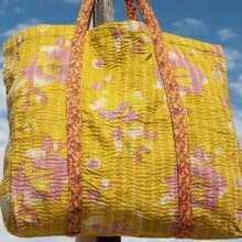 手縫紗麗布側背包/刺繡側背包/刺繡肩背包/手縫紗麗線側背包-森林