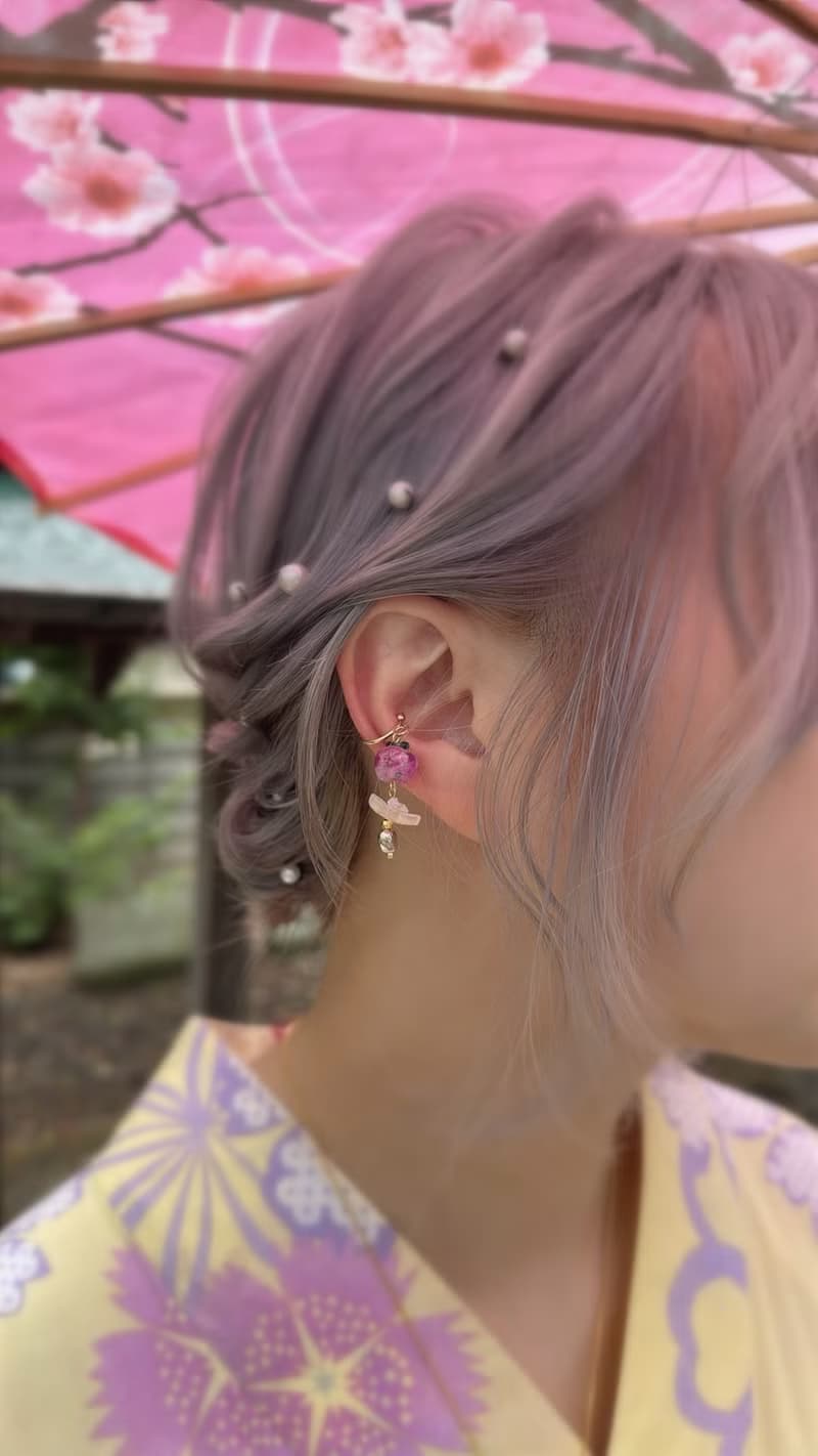 蘋果引力 彩色蘋果 夏以晝印象飾品 手作耳骨夾| 植椛。飾
