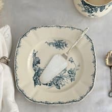 40681-典雅法國古董鍍銀蛋糕鏟