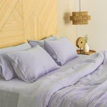 Pastel lavender linen duvet cover / Softened linen / Comforter cover/Quilt cover