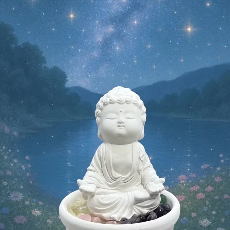 5行水晶礦石之衲靜小盤套組 開運能量水晶 招財好運到 送5ML精油