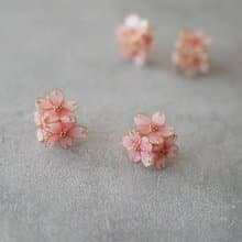 河津桜　ピアス・イヤリング