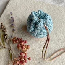Knitting 生命之花束口御守 - 我中有你 稍高款