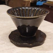 【送禮好物】試釉版 50度角 自然釉咖啡濾杯 鶯歌燒 台灣綠工藝