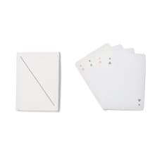 美國Areaware | Minim極簡主義撲克牌 - 純淨白 台灣製造 MIT